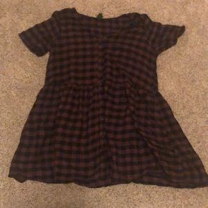 Checkered dress (goes down to about mid-thigh)